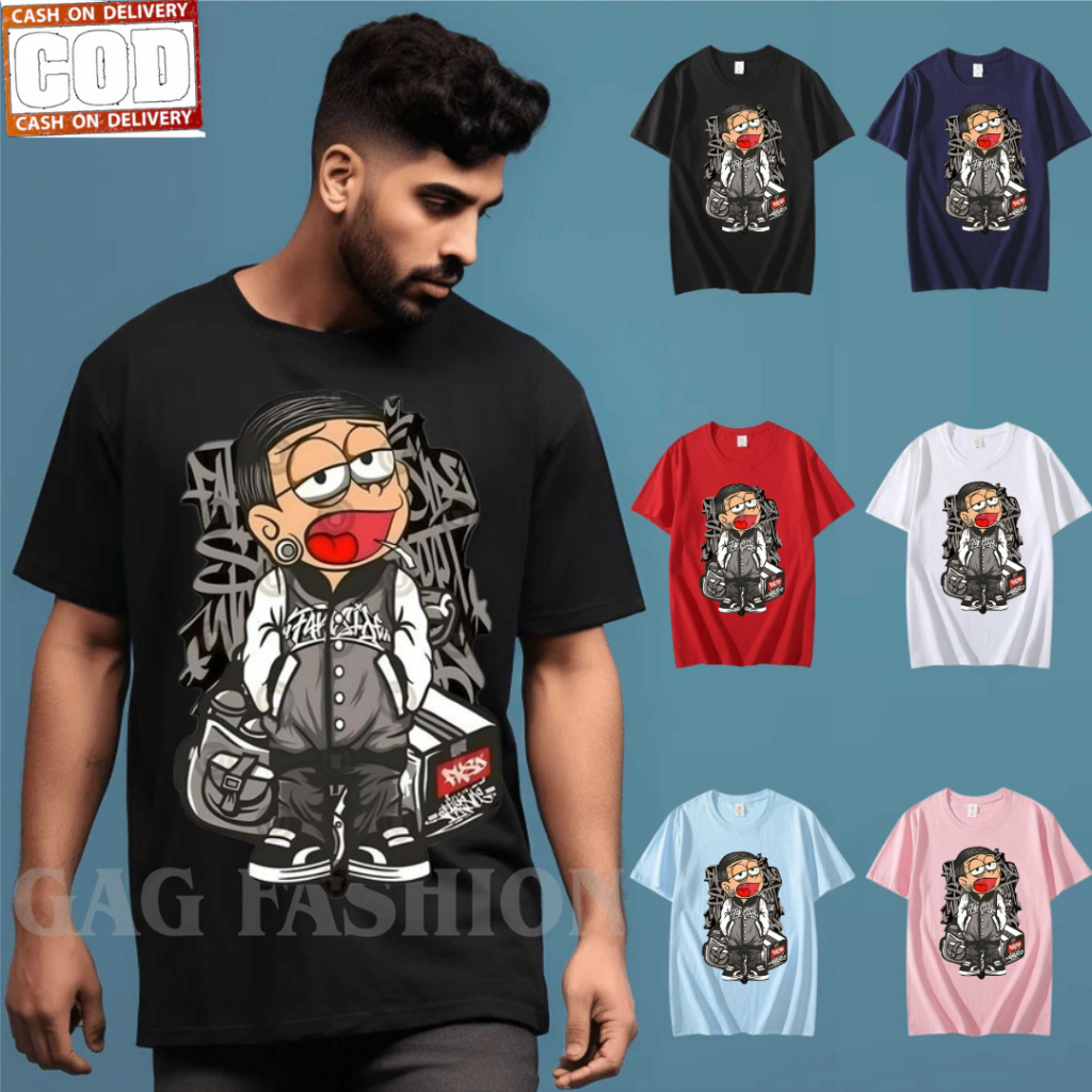 Kaos Distro Terbaru Anime Nobita/Kaos Distro Unisex Untuk Pria Dan Wanita/Kaos Murah Distro Gag Fash