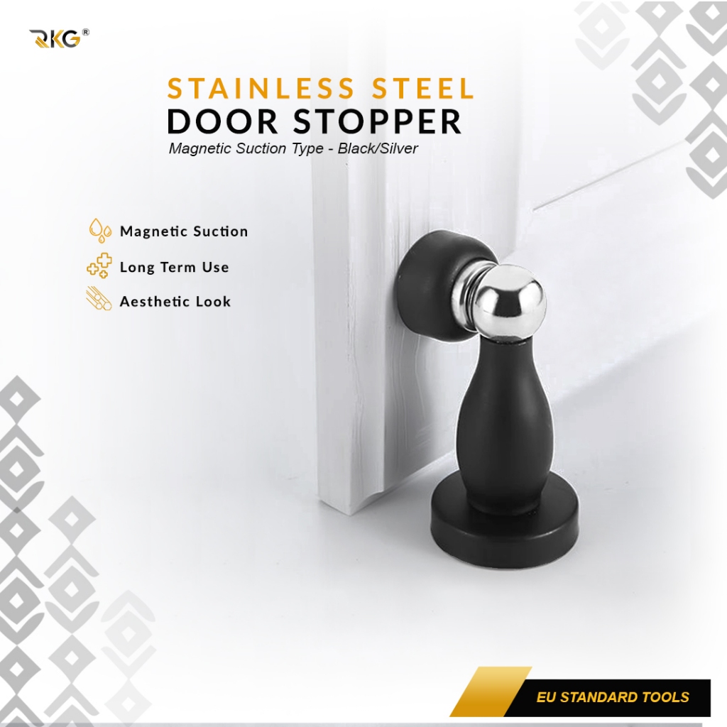 Door Stop Magnet Penahan Pintu Stainless Magnetic Door Stopper DSP-156