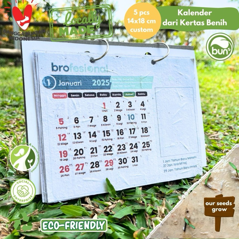 

PLANTABLE CALENDER custom bisa numbuhin tanaman