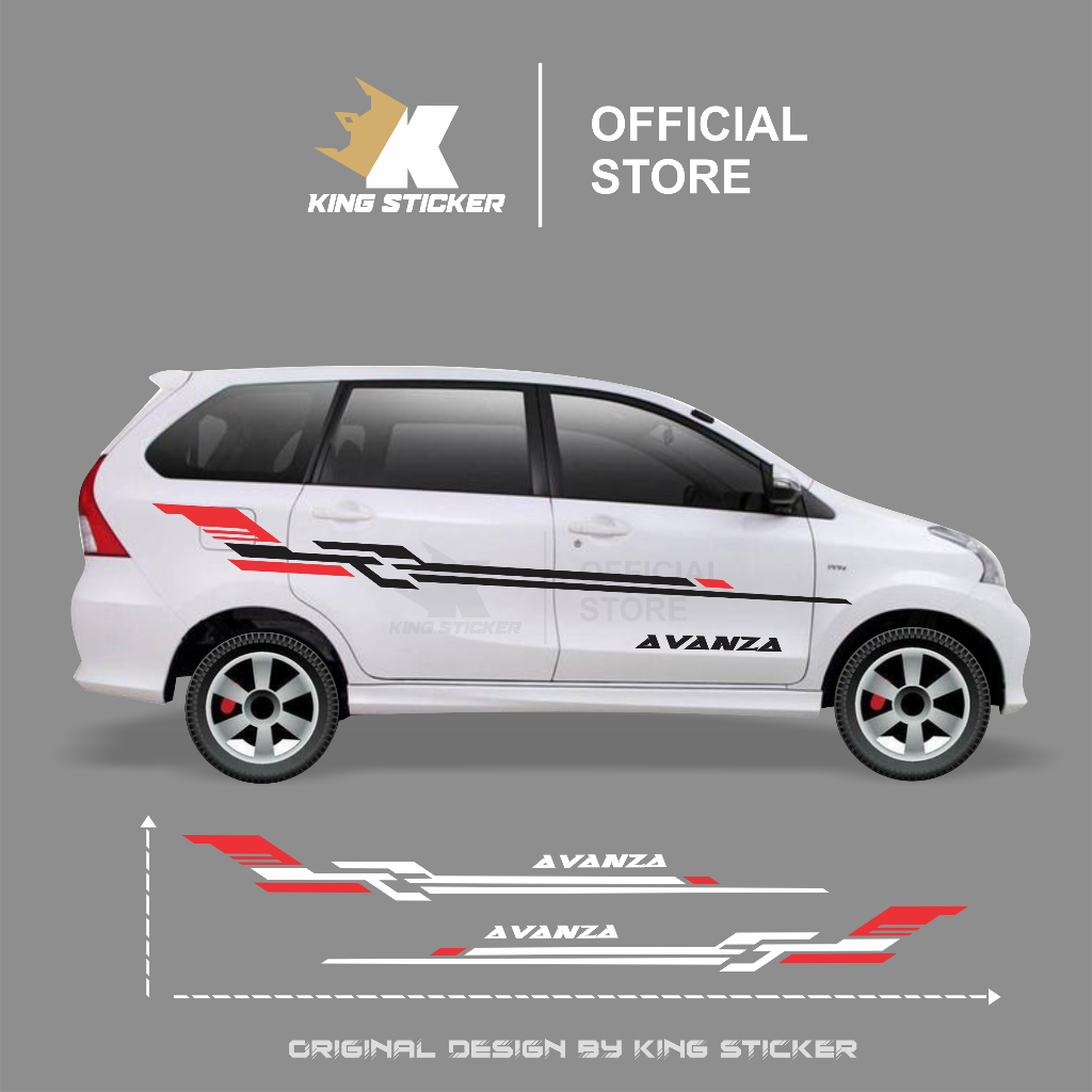 sticker avanza sticker mobil toyota avanza striping mobil avanza stiker list body avanza