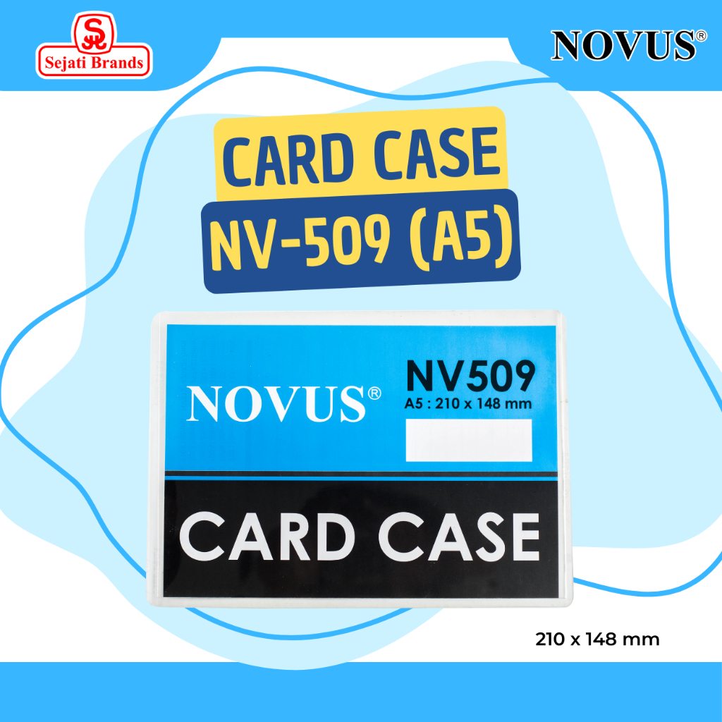 

Novus Card Case A5 NV-509/ Kantong Kartu Nama/ Plastik dokumen Ukuran (210 x 148 mm)