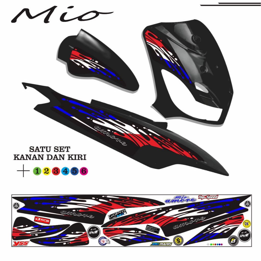 STIKER POLET MIO OLD MIO SMILE STIKER LIS SIMPLE TERLARIS