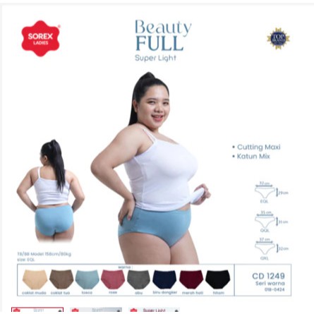 CELANA DALAM WANITA SOREX 1249 JUMBO
