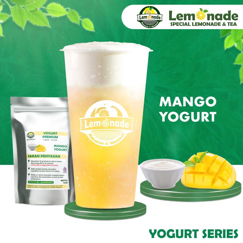 

LEMONADEOFFICIAL - Yogurt Bubuk Minuman Rasa Mango 1Kg