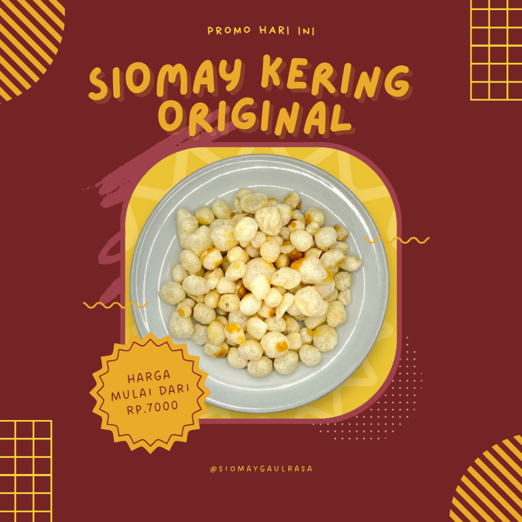 

Siomay kering original / cimol kering/ Siomay Kering Mini Renyah dan Gurih / Cemilan enak