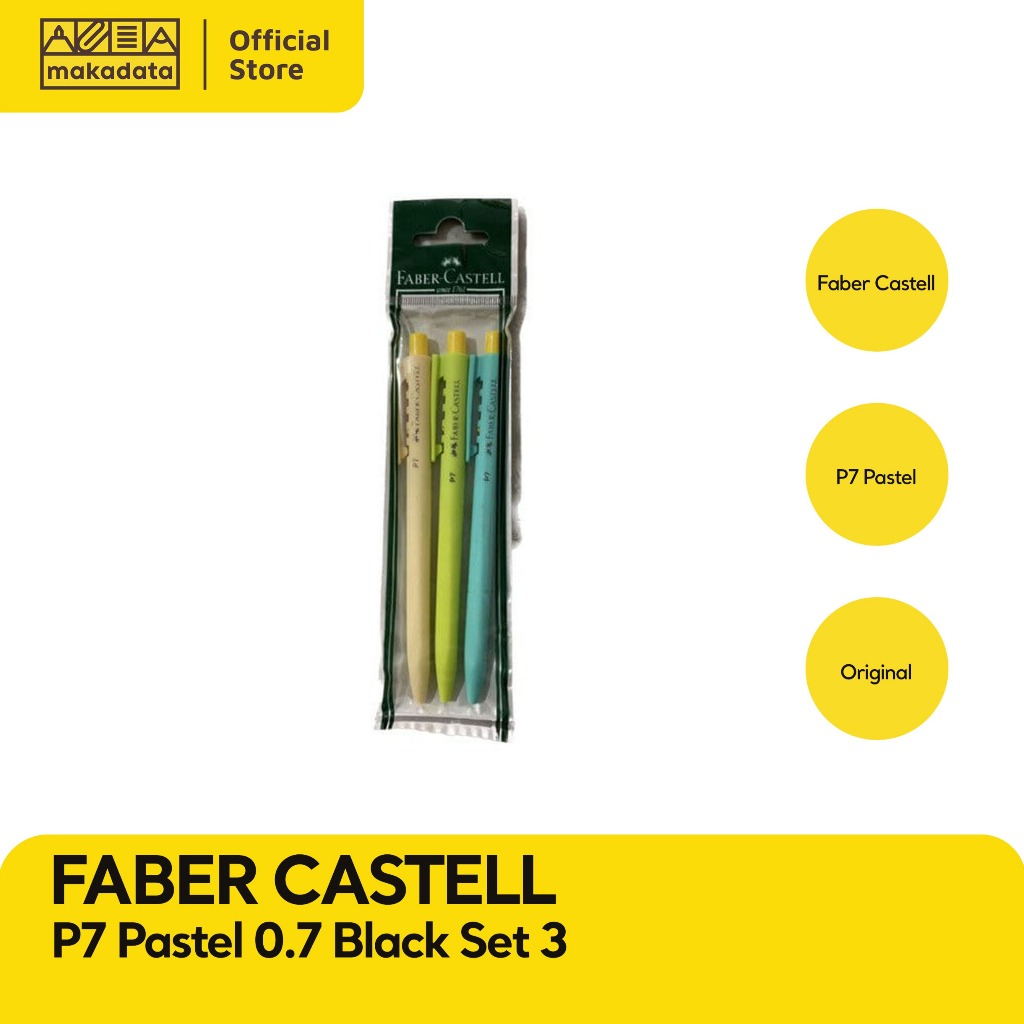 

PULPEN / BOLPEN FABER CASTELL P7 PASTEL (1 SET) MURAH