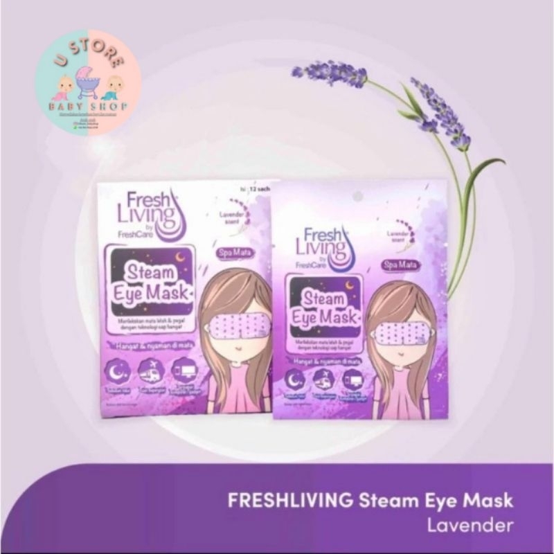 EYE MASK FreshLiving by FreshCare Steam Eye Mask Masker Spa Mata Sachet / Steam Eye Mask Masker Spa 