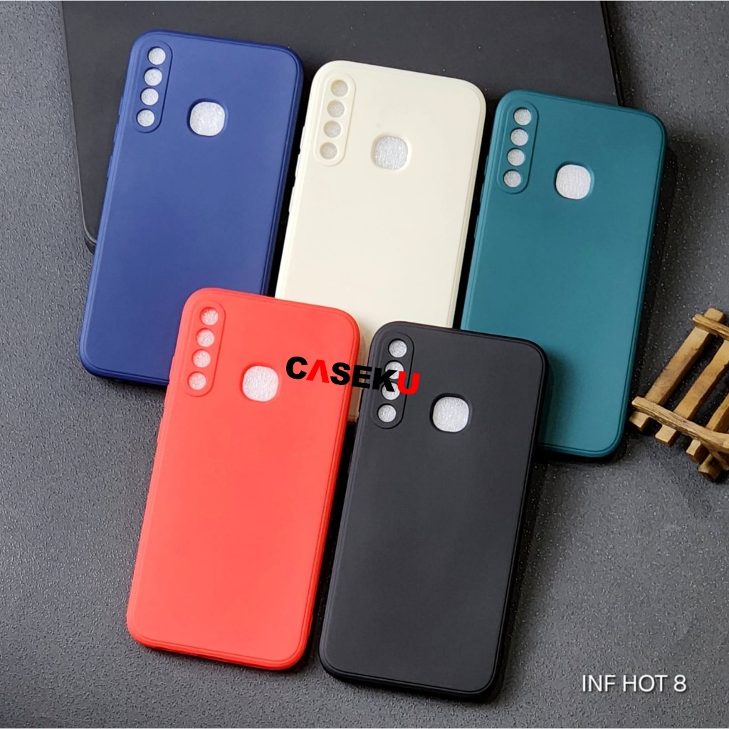 Case Softcase Candy Macaron Square Polos Infinix Hot 8 Infinix S4 Infinix Smart 3 Plus