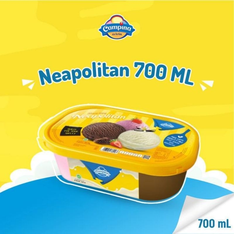 

es krim campina 700 ml neopolitan