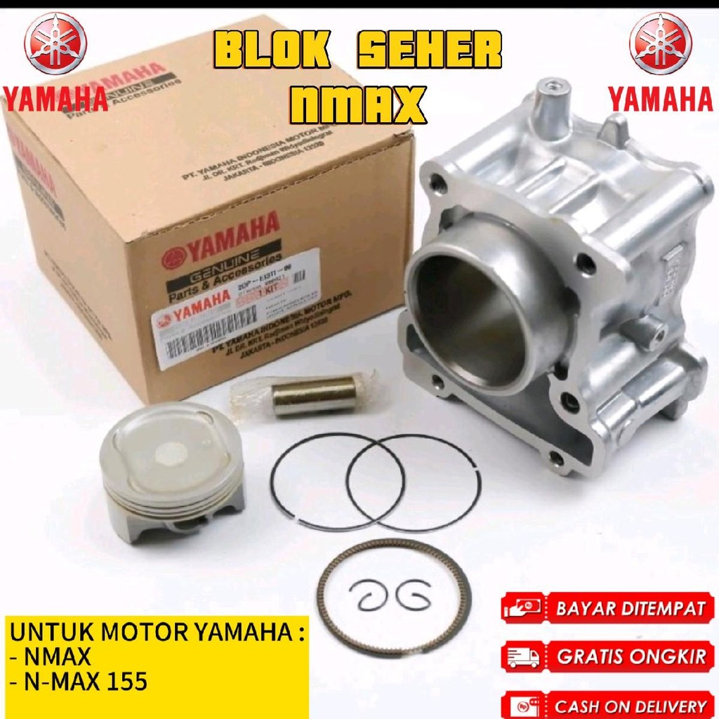 Blok Seher NMAX 2DP / Blok Seher Mesin NMAX 115 / Blok Piston  Nmax / Cylinder blok Nmax 2DP