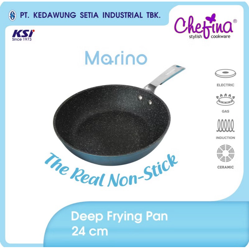 Chefina “Marino Series” Deep Open Frypan 24cm