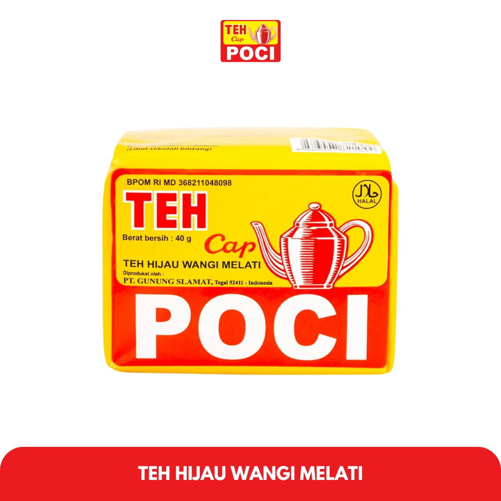

Teh Cap Poci - Teh Hijau Wangi Melati - 10x40 Gram