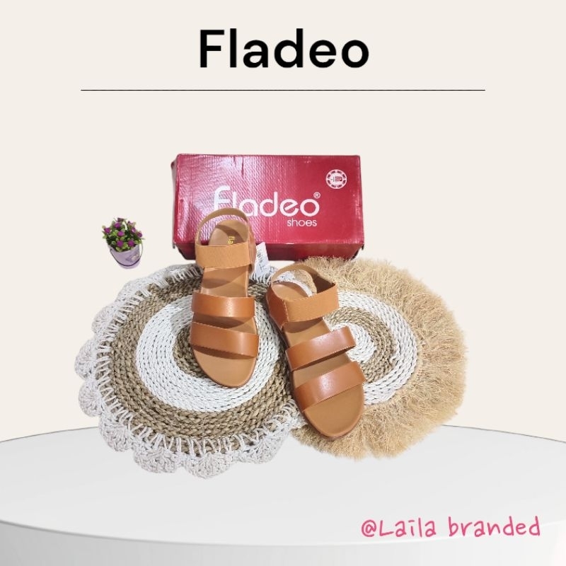 ‼️ LAILA BRANDED ‼️ SANDAL SEPATU CEWEK FLD/ SANDAL TALI (LDT378-2RVTAN)