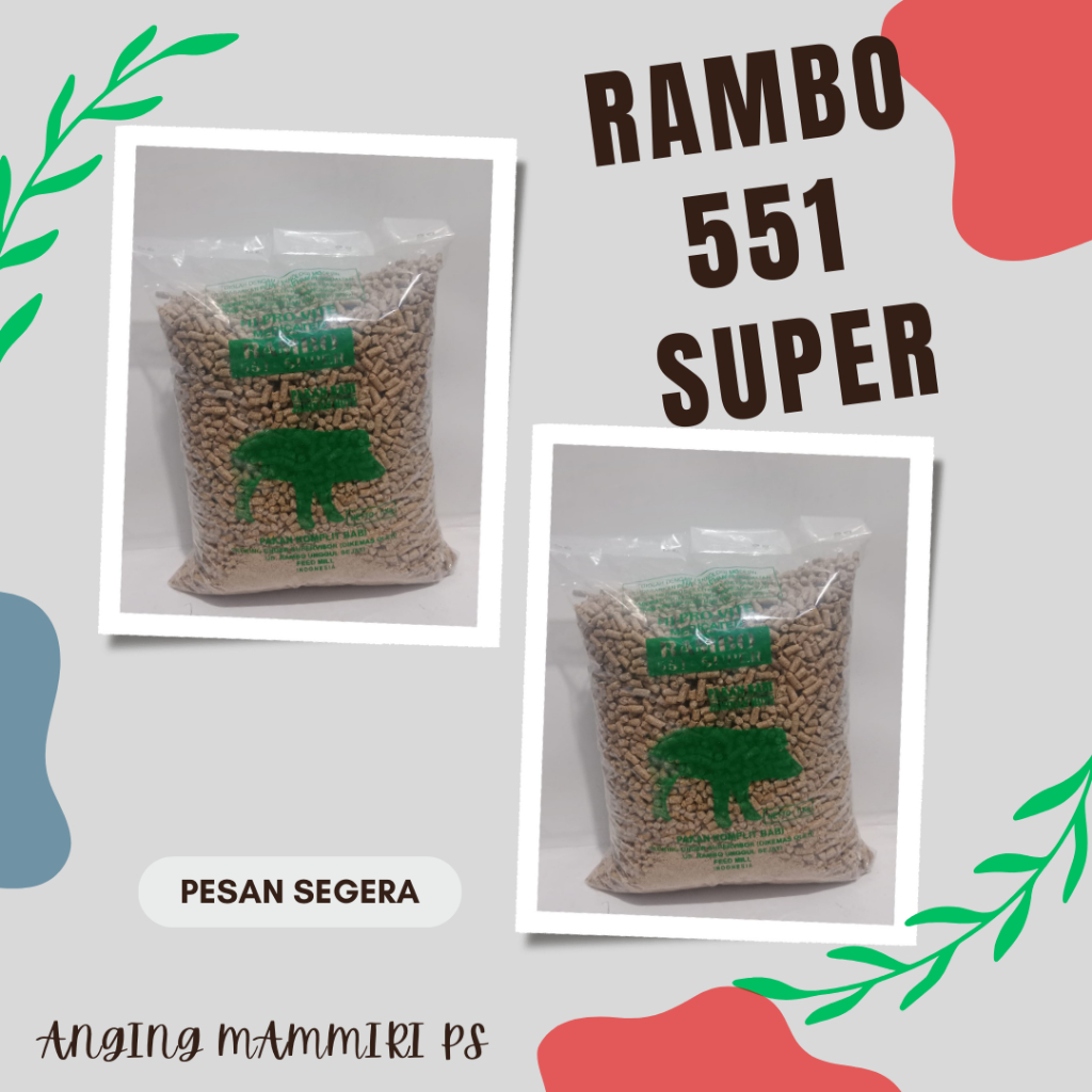 RAMBO 551-SUPER 1 KG (Pakan Babi)