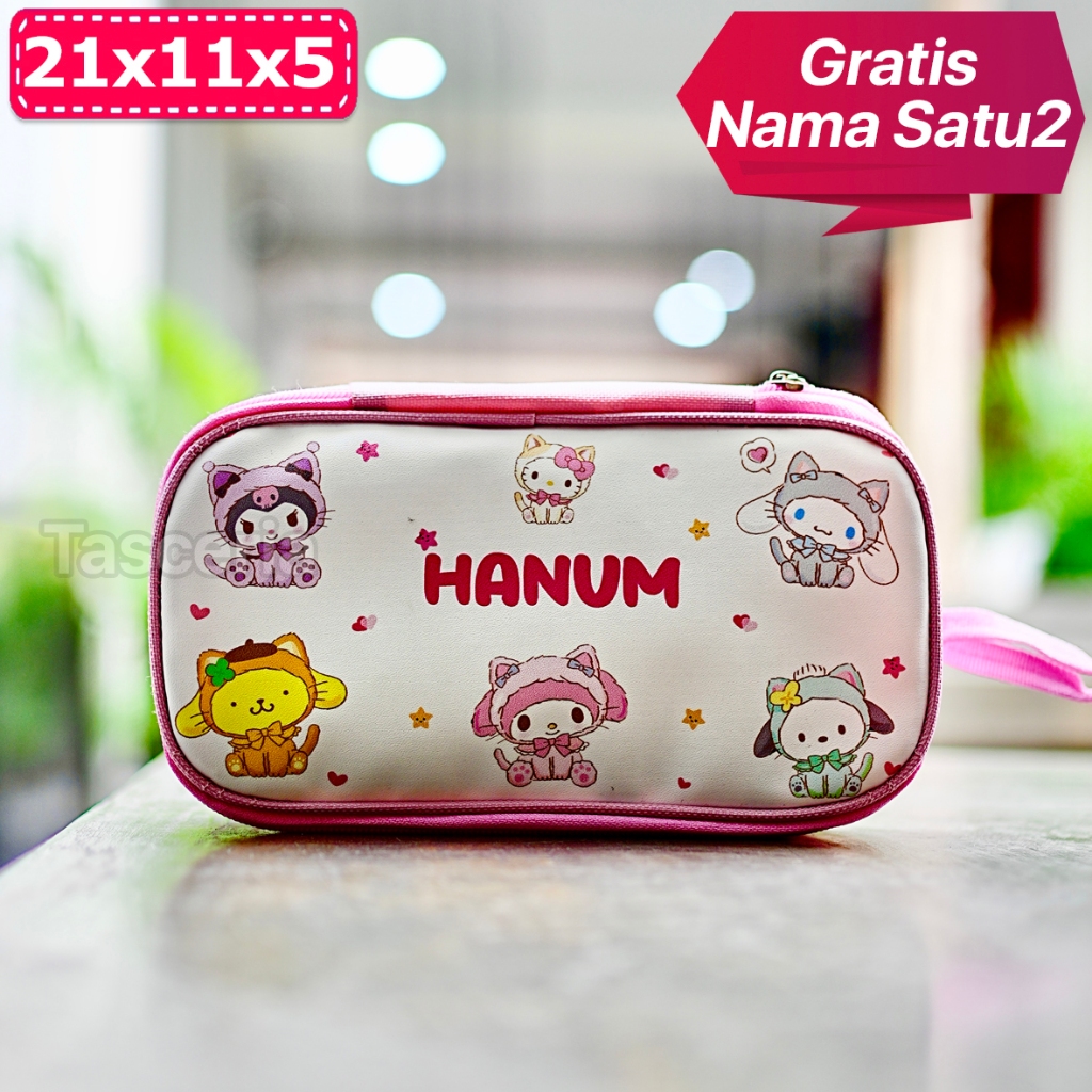 

Kotak Tempat Pensil Anak Custom Sanrio/ Pencil Pouch Custom Nama / kotak pensil anak custom / Pencil Case Anak Custom / Kotak Pensil Souvenir
