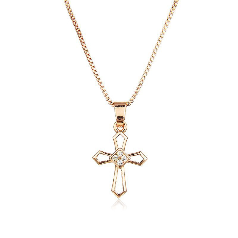 HYL JEWELRY KALUNG TITANIUM WANITA PERMATA PERHIASAN AKSESORIS