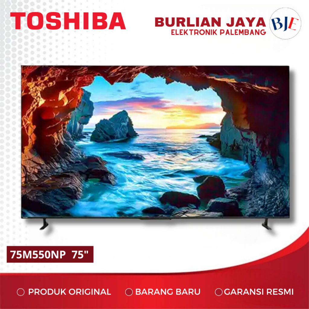 TV TOSHIBA 75 INCH 75M550NP SMART TV LED TV GOOGLE TV 75" PALEMBANG