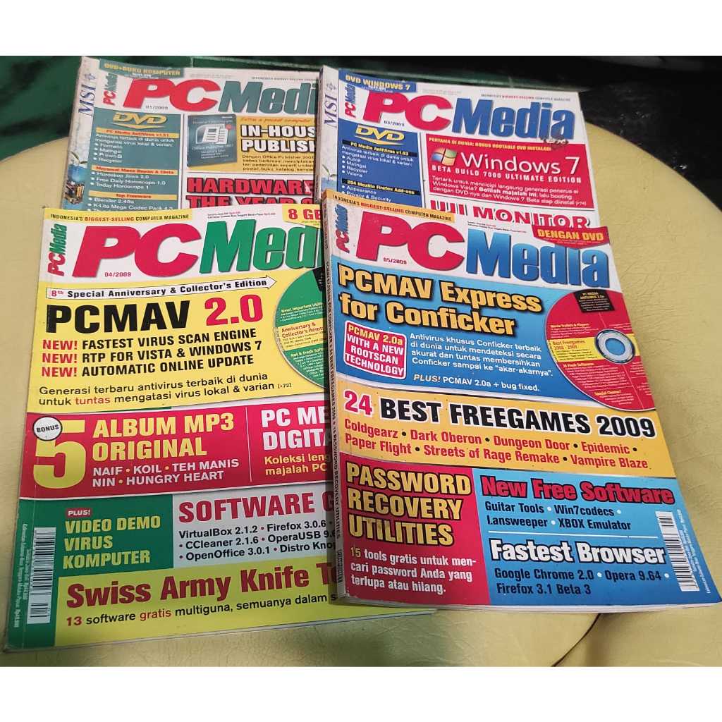 Majalah Seken PC MEDIA Original Tanpa CD/Edisi 2009