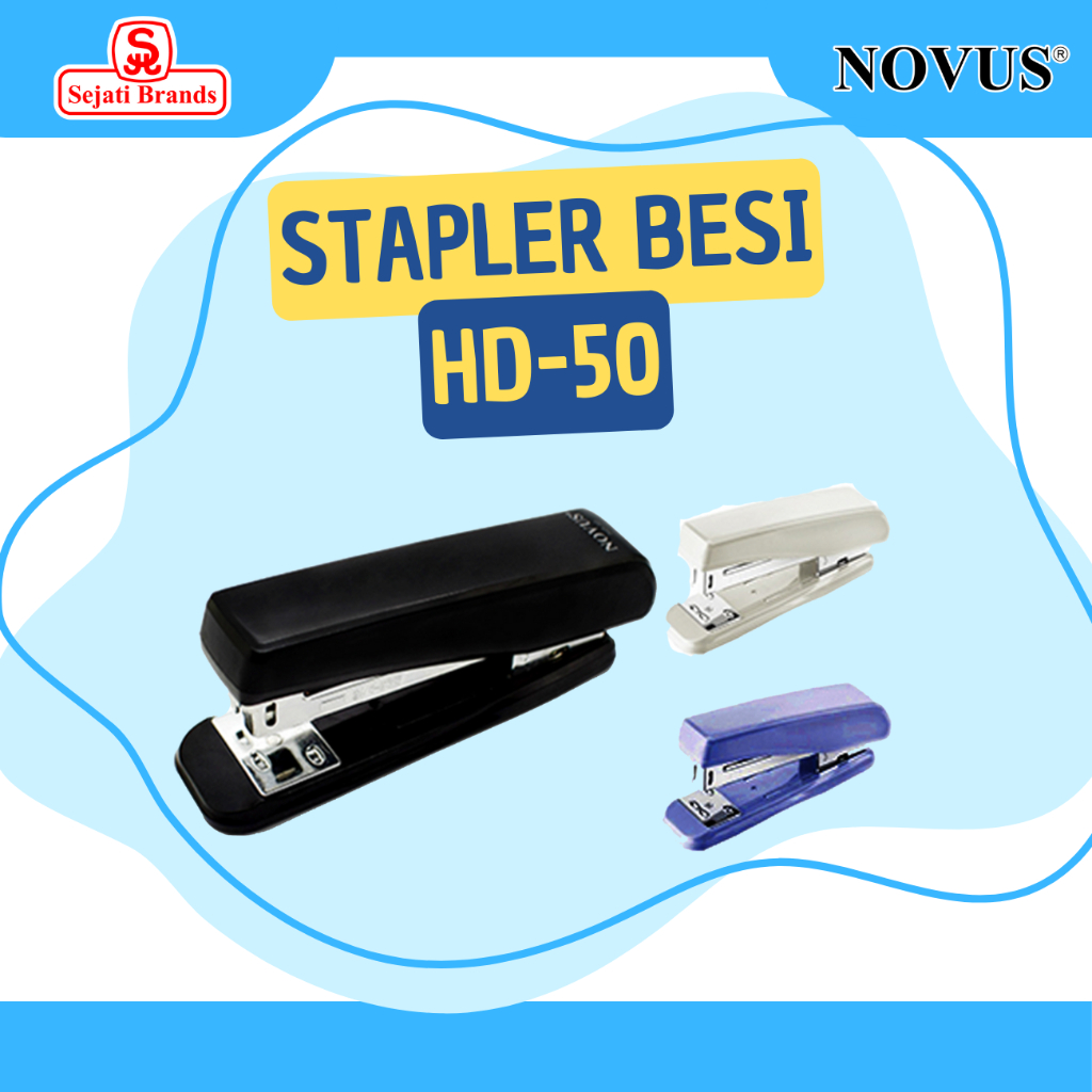 

Novus Stapler Besi HD-50 / Staples untuk isi staples No 3/ Stapler 24/6