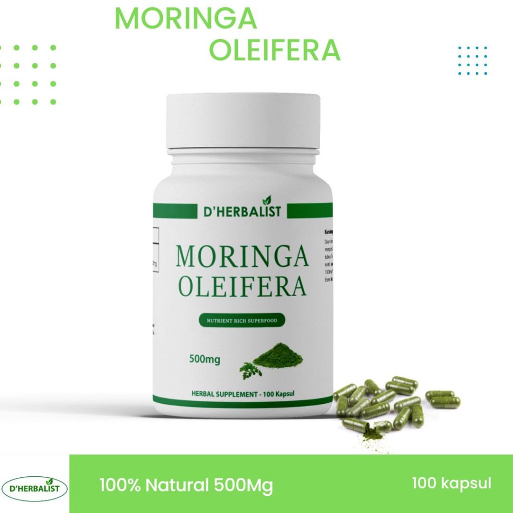 

D'herbalist Moringa Oleifera/ kelor Kapsul