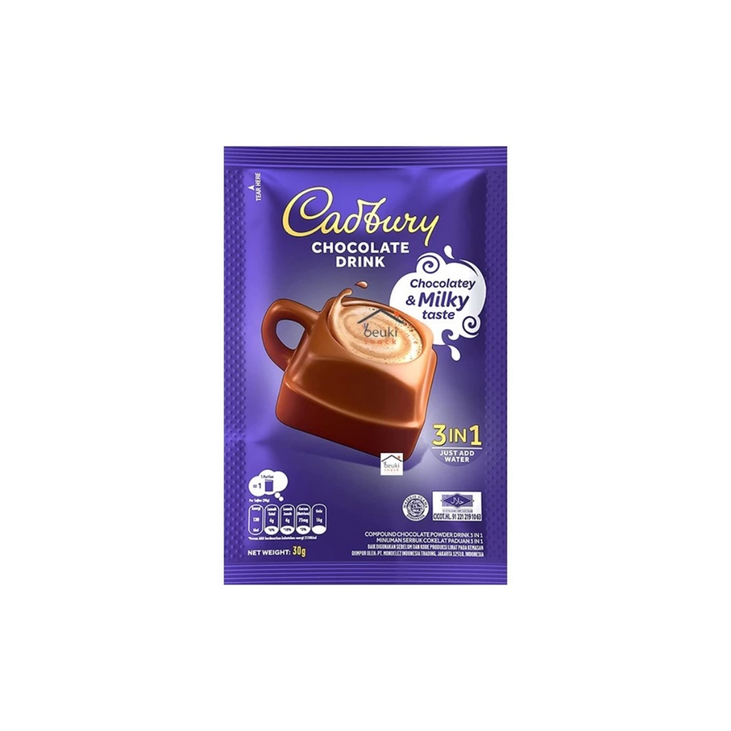 

Cadbury Drink Hot Chocolate 3 in1 Minuman Coklat Panas Ecer Sachet