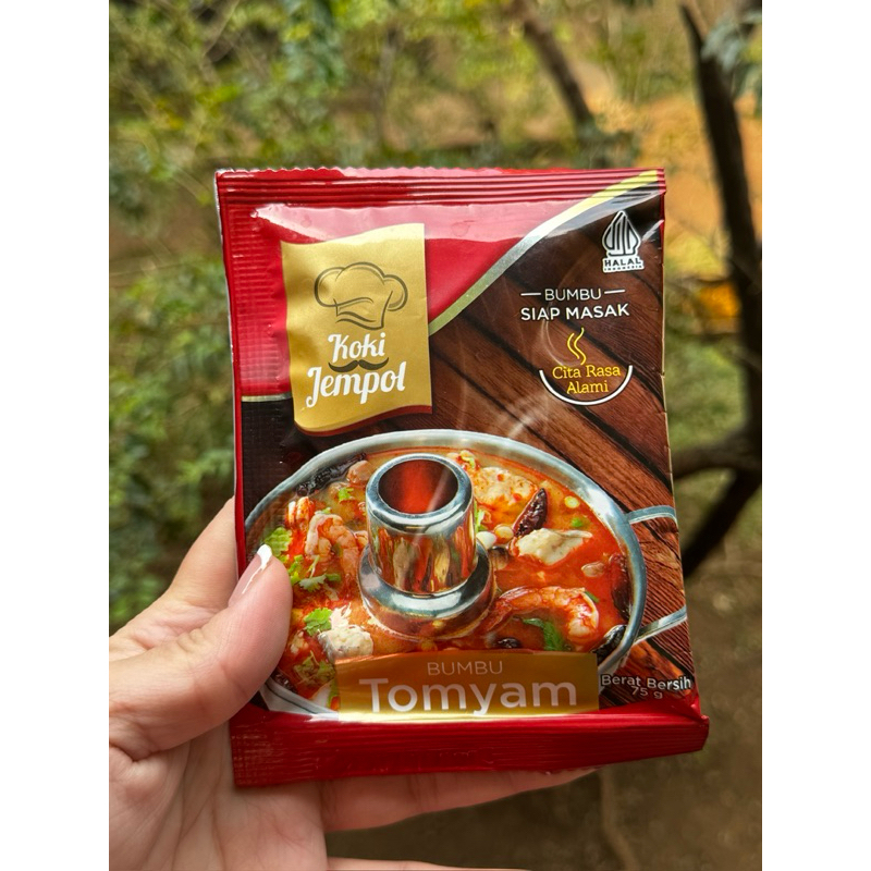 

KOKI JEMPOL bumbu tomyam instant tanpa pengawet halal untuk 5 porsi