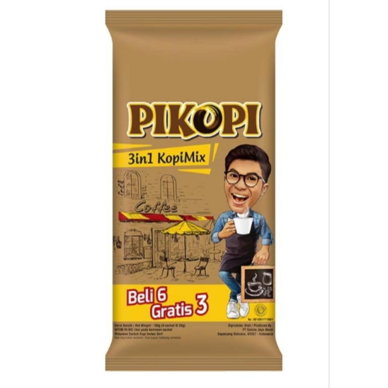 

Pikopi Kopi Instan 3 in 1 KopiMix 9 x 20 g