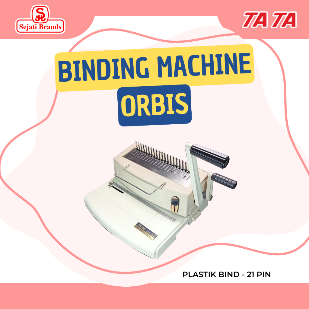 TA TA Mesin Spiral Plastik Orbis 21 Hole (Letter/A4)