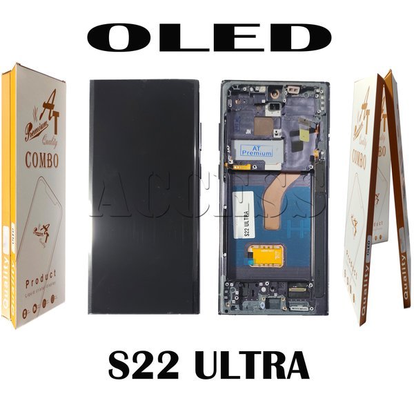 LCD SAMSUNG S22 ULTRA S908 TOUCHSCREEN FRAME FULLSET