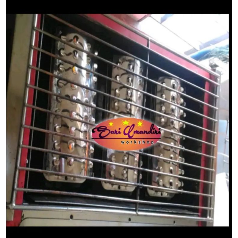 plat besi burner kompor Roaster panggang bakar/plat stainless tebal pengganti kaca kompor  pangganga