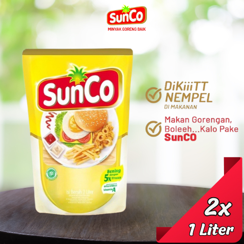 

Minyak Goreng SunCo 1 Liter x 2 refill
