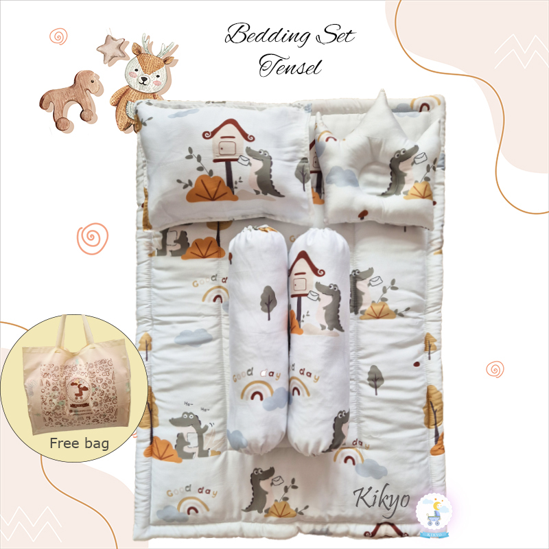 HOKI Bedding Set Baby Tensel Baby Set Tensel Bedding Baby Tensel Bedcover Set Bayi Bed Set Bayi