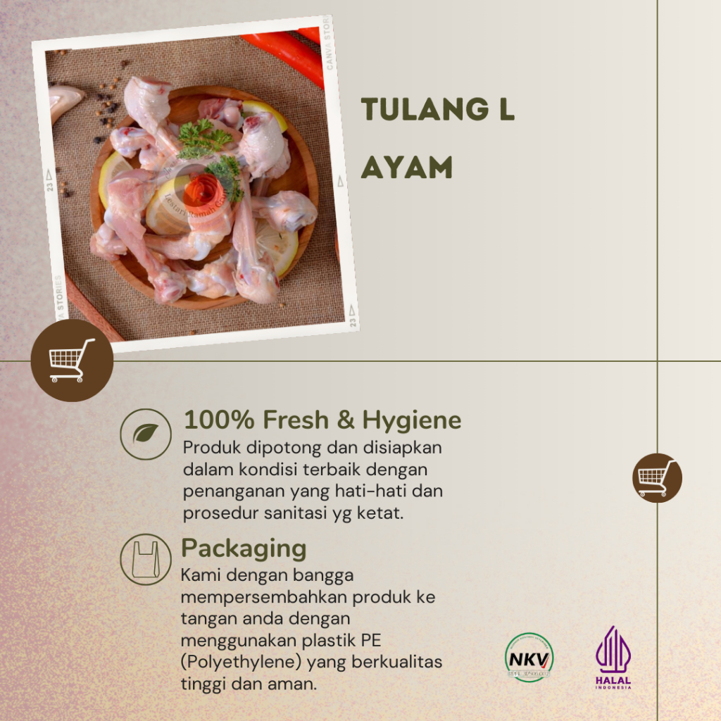 

Tulang L Ayam Fresh 1Kg