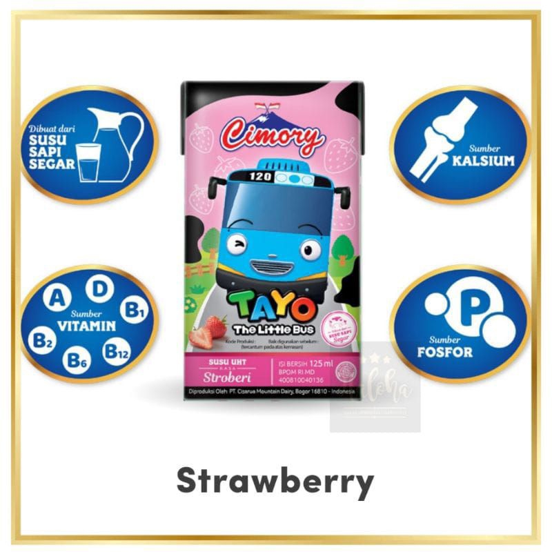 

Cimory Tayo Uht Strawberry 125ml