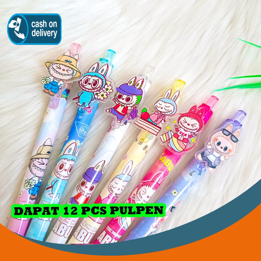 

SELUSIN (12 PCS) PULPEN CETEK KARAKTER LABUBU PC-1522 POPMART THE MONSTER TASTY MACARONS LISA BLACKPINK MECHANICAL MEKANIKAL PEN PENA BOLPEN BOLPOIN LUCU ANAK ALAT TULIS KANTOR SEKOLAH MURAH TERMURAH COD
