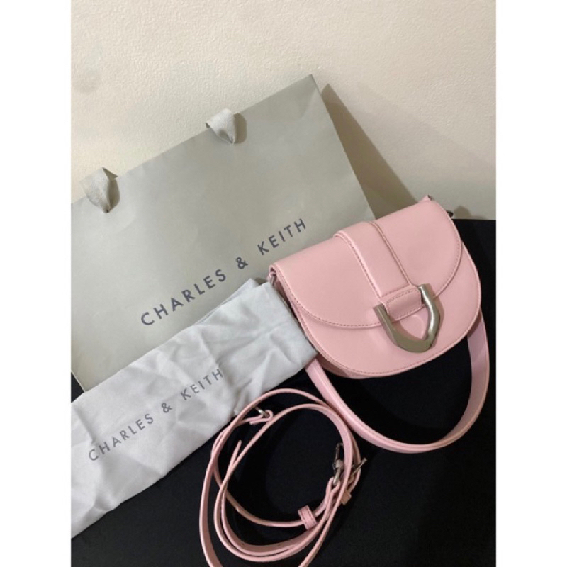 CK Mini Gabine Saddle Bag Pink