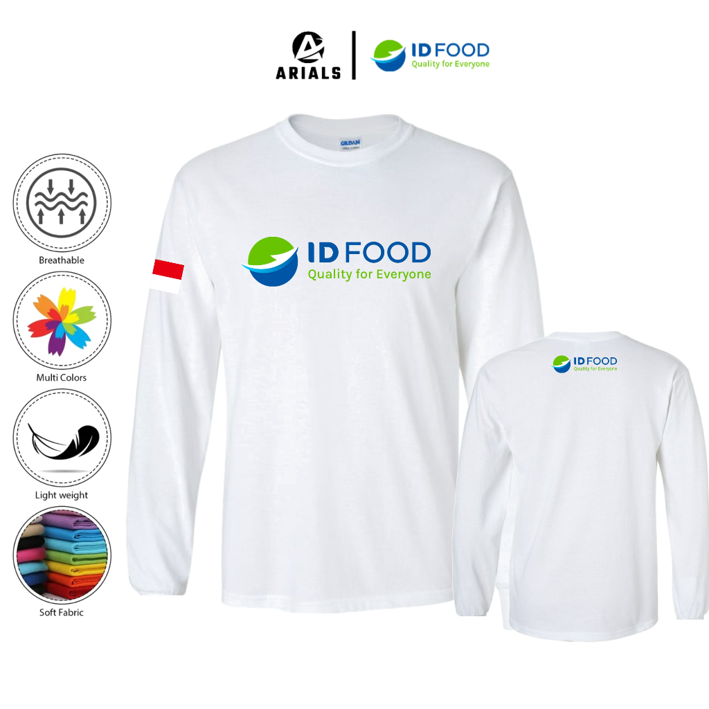 Arials Kaos Baju Lengan Panjang ID FOOD Indonesia