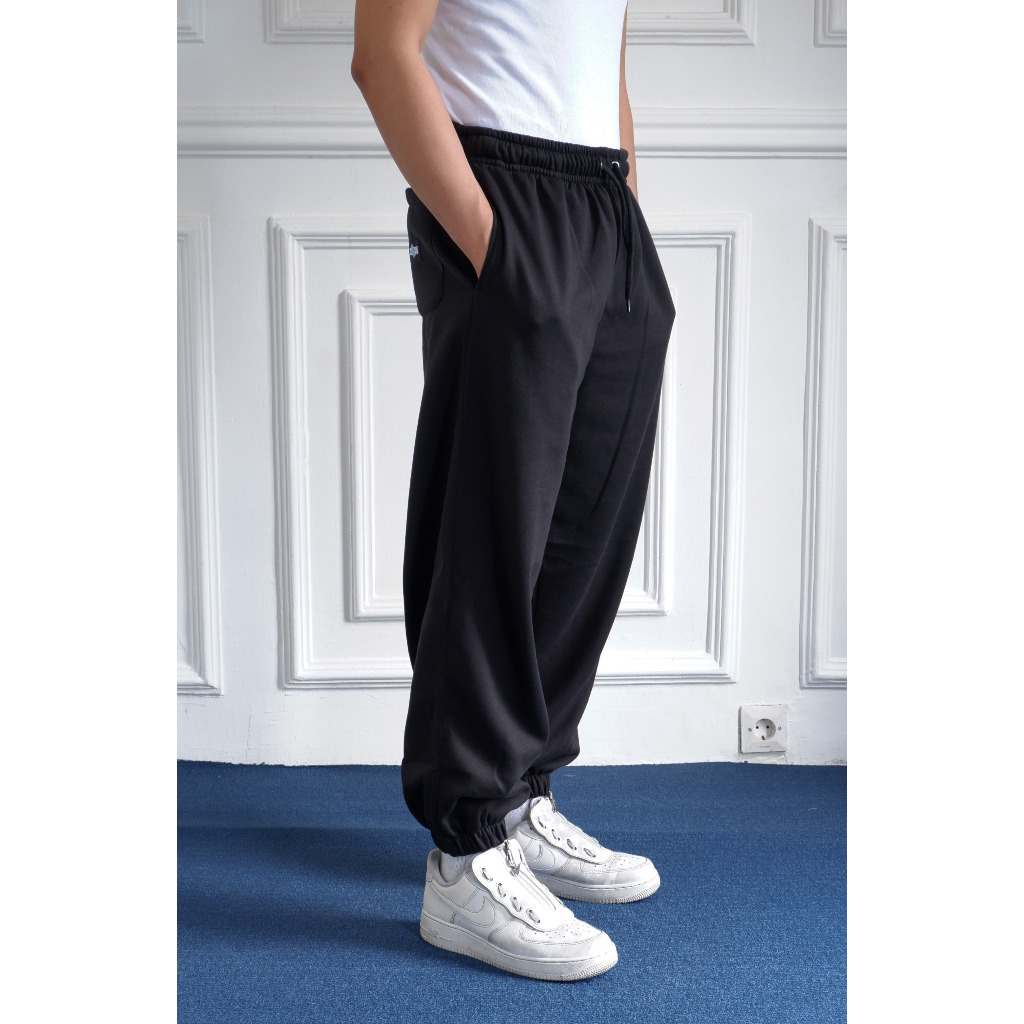 MONEYFEST - JOGGER PANTS BLACK  -  FLEECE 20s