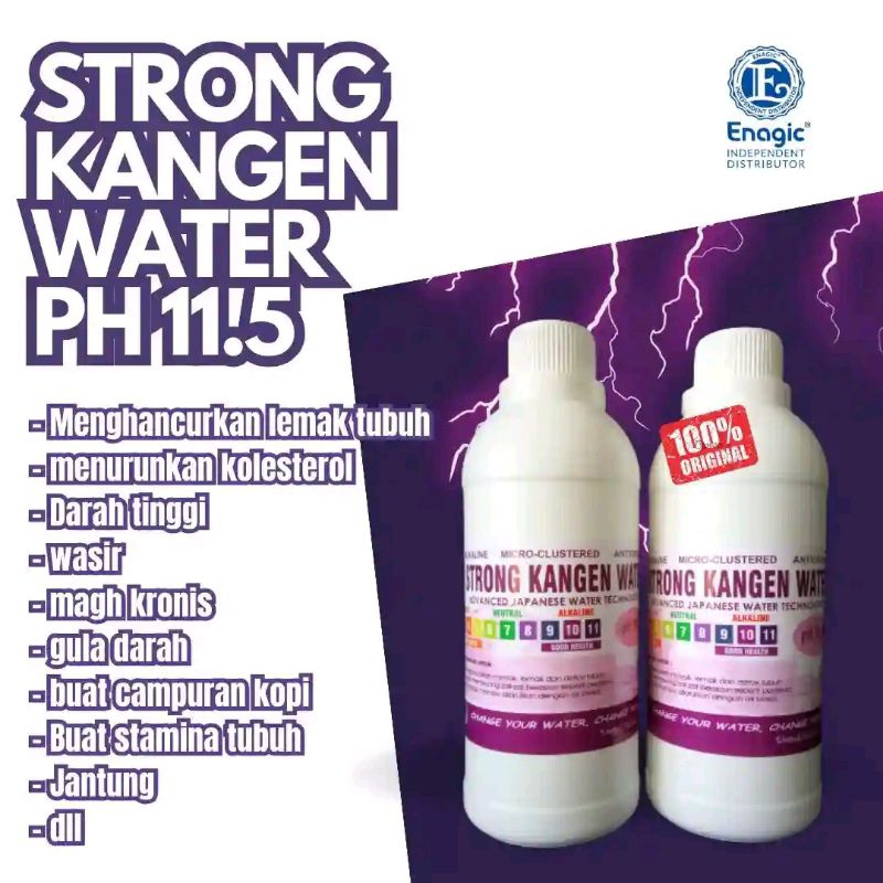 

STRONG KANGEN WATER PH 11.5 AIR PENGOBAT SAKIT DI DALAM TUBUH