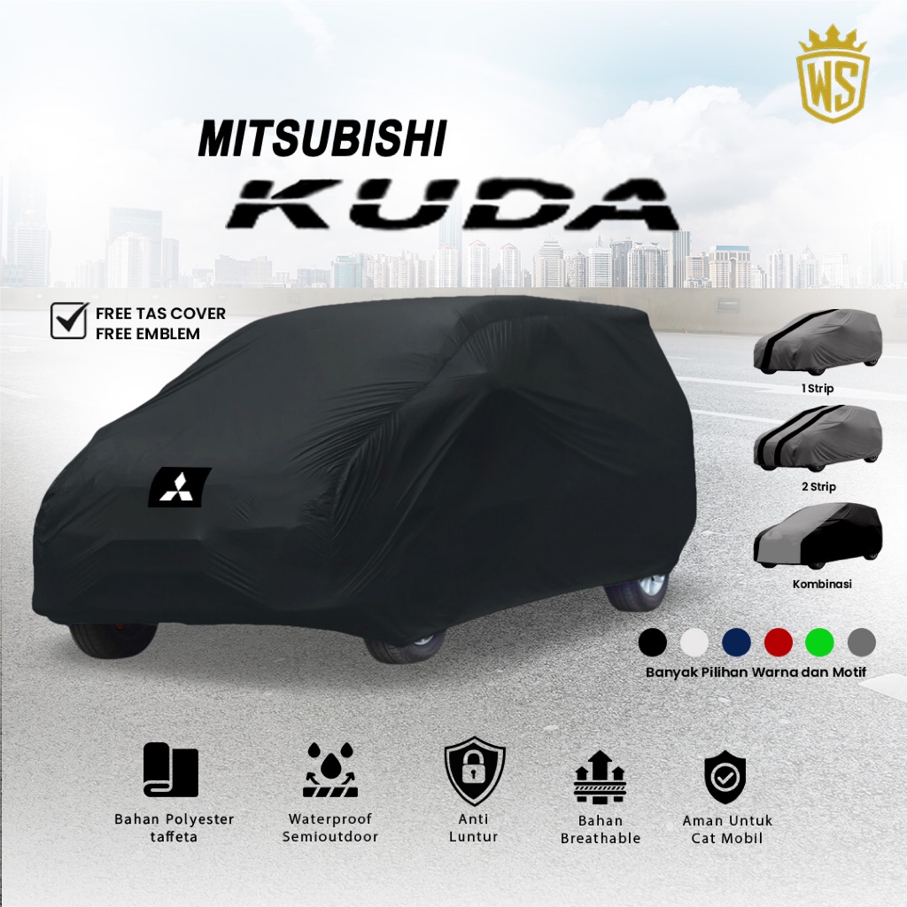 Body Cover Mobil Mitsubishi Kuda   / Sarung Mobil Kuda Grandia/ Mantol mobil Kuda / Mantel Mobil Kud