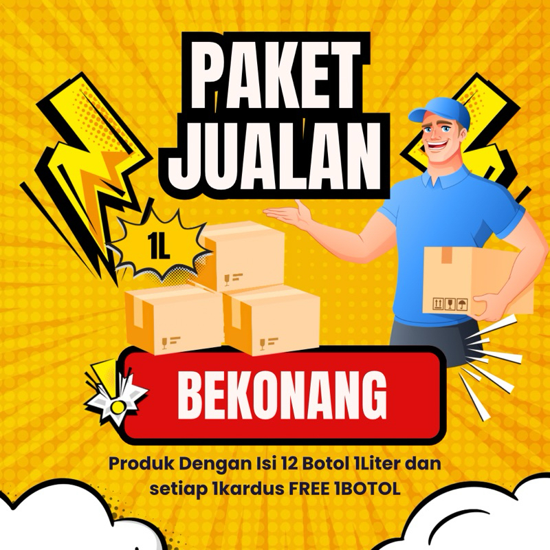 

(PAKET JUALAN) Jus/Syrup 1Liter isi 12 FREE 1 Asli Solo