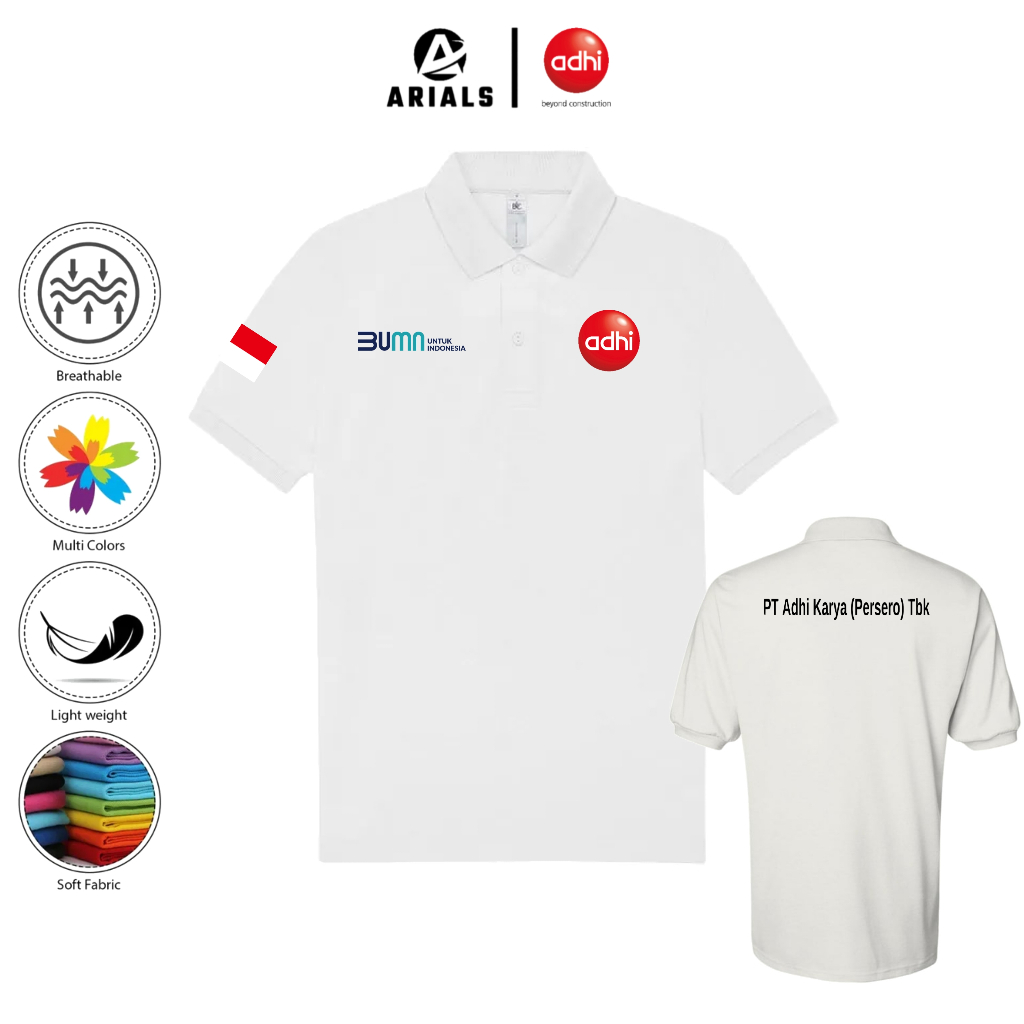 Arials Polo shirt Baju Kaos Kerah PT. Adhi Karya Karya Persero BUMN