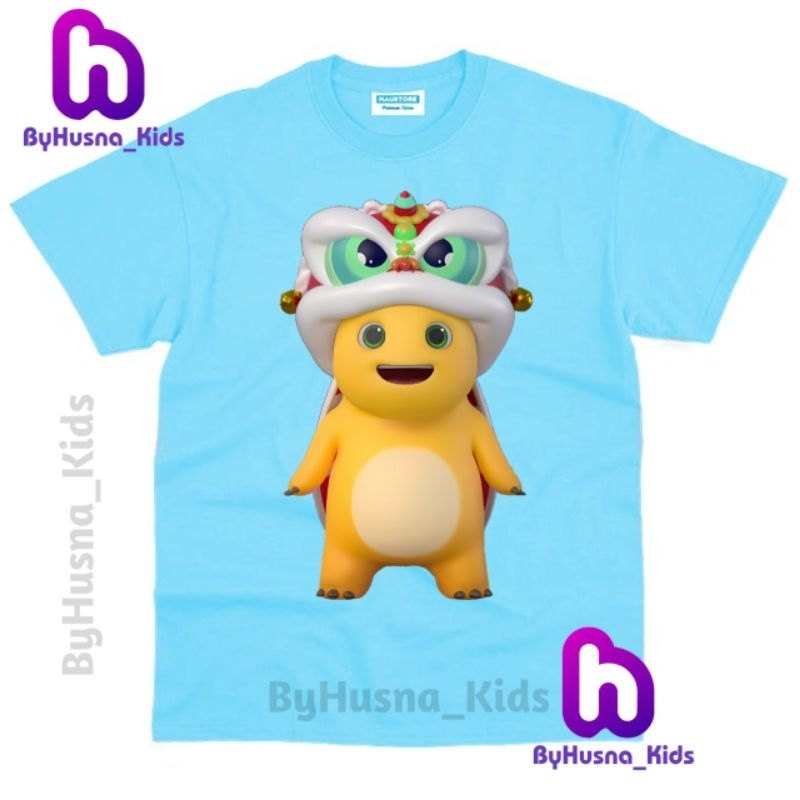 KAOS ANAK BAJU ANAK NAILONG DINO KUNING ANAK UNISEX ANAK CEWE ANAK COWO BALITA BATITA