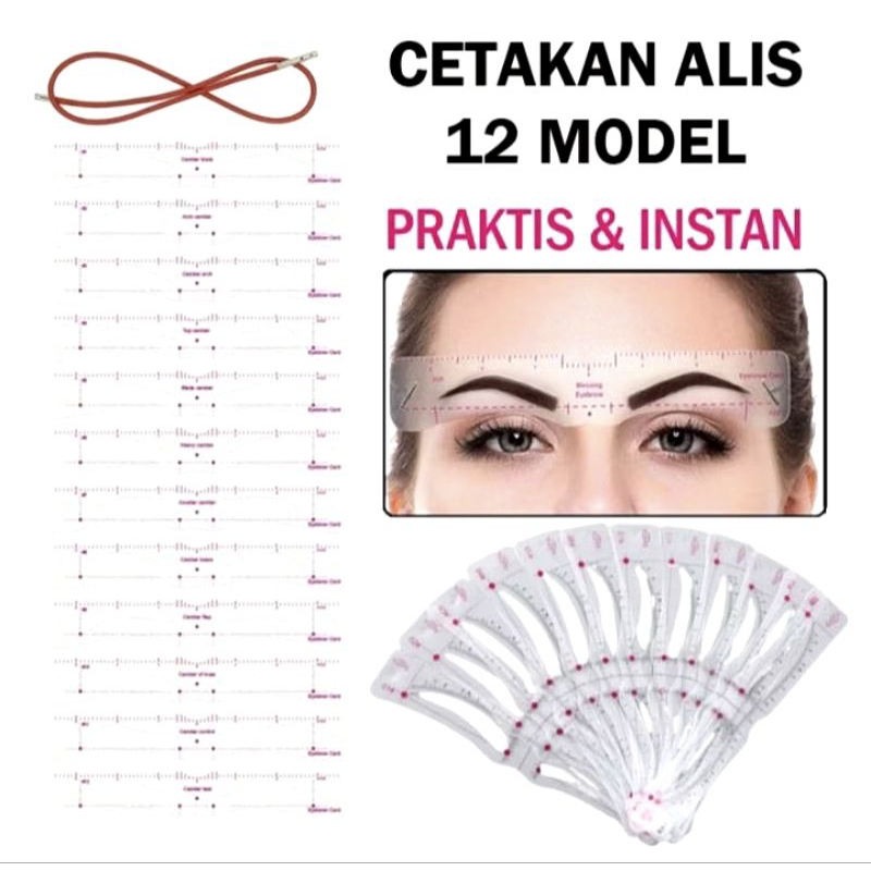Cetakan Alis + Tali 12 Model Alis Cetakan