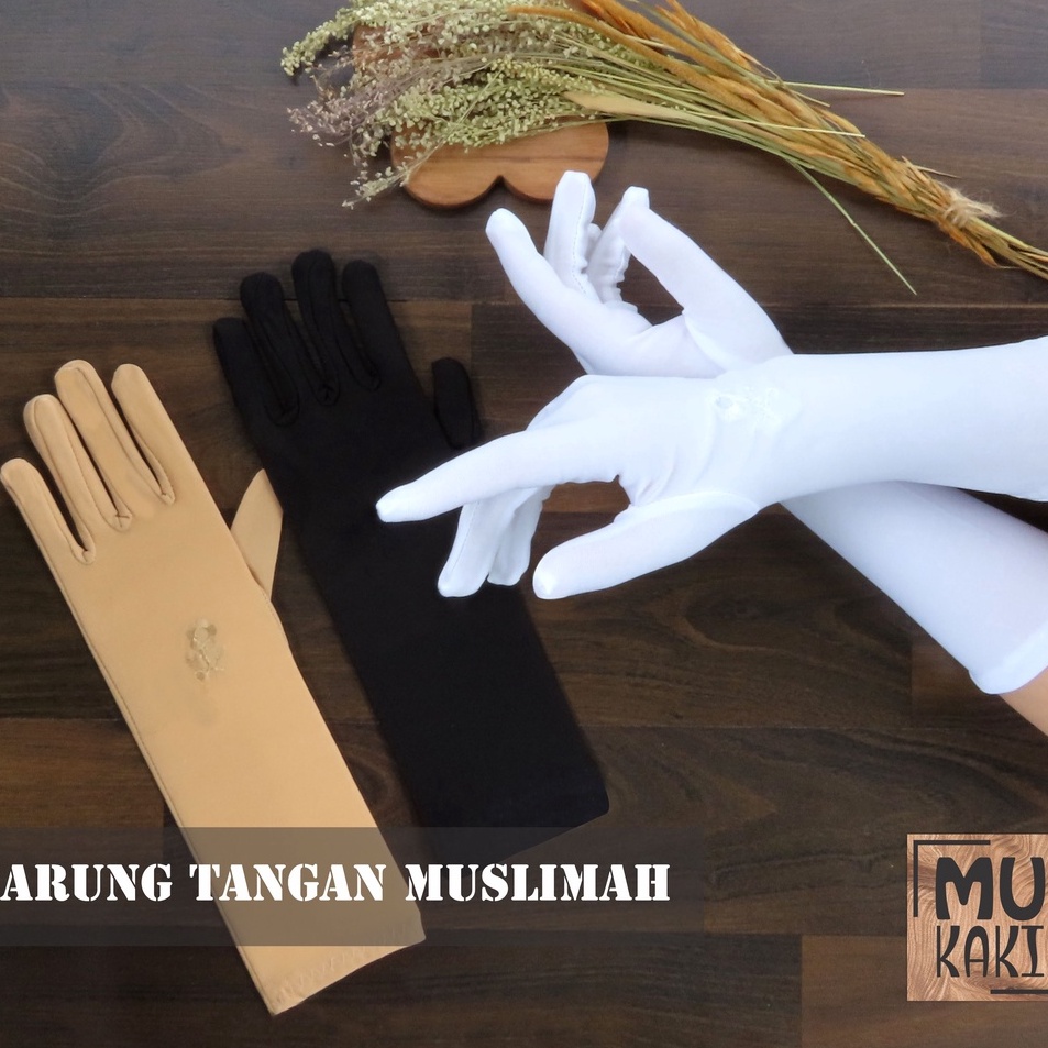 New Product Sarung Tangan Wanita Muslimah Full Jari  Sarung Tangan Pengantin