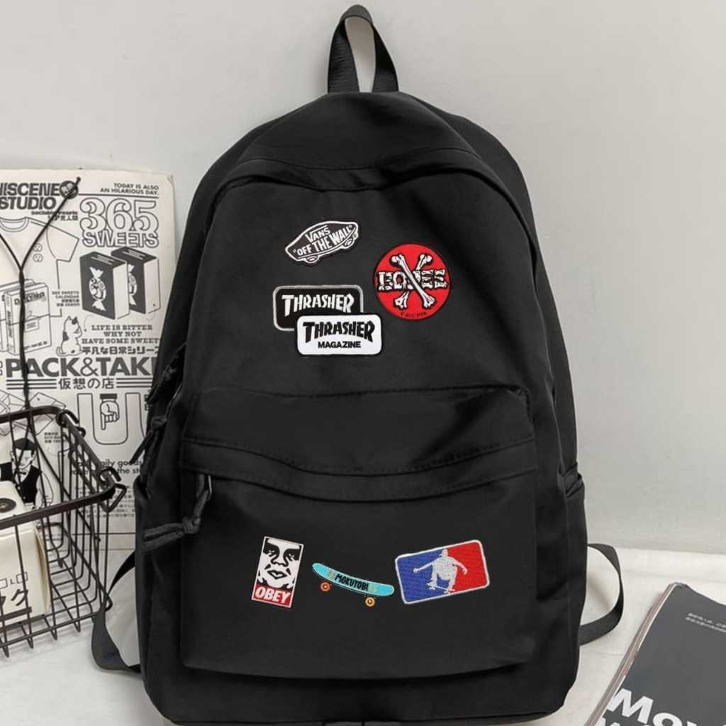 TBK BAYA TAS - Tas Ransel Distro Gambar Motif Terbaru Untuk Sekolah Pria Wanita