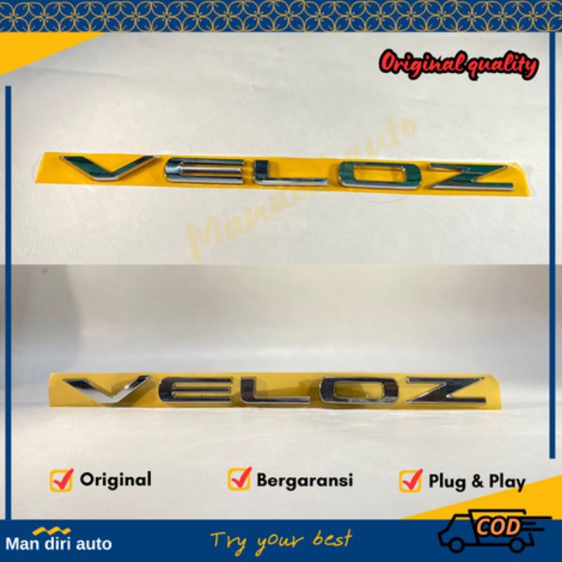 EMBLEM LOGO BAGASI AVANZA VELOZ ORIGINAL
