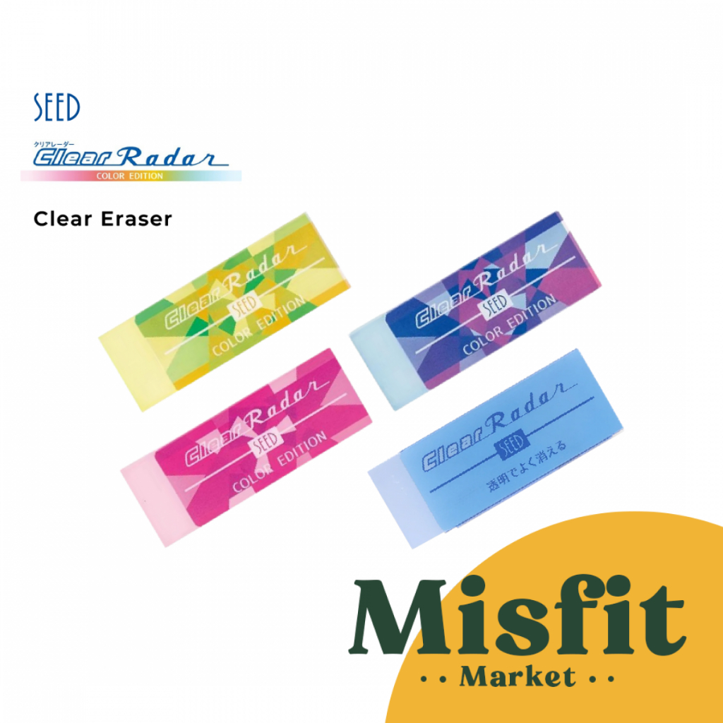 

SEED Clear Radar Color Edition Pencil Eraser Penghapus Pensil Bening Transparent Transparan