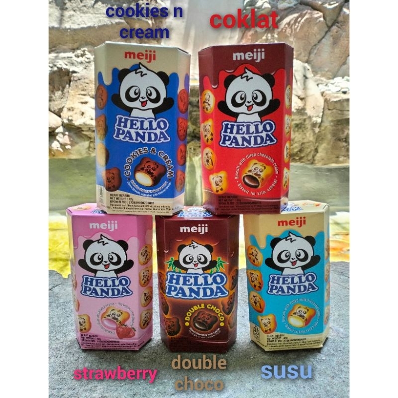 

Hello panda Meiji 45gr (paket isi 4 pcs)