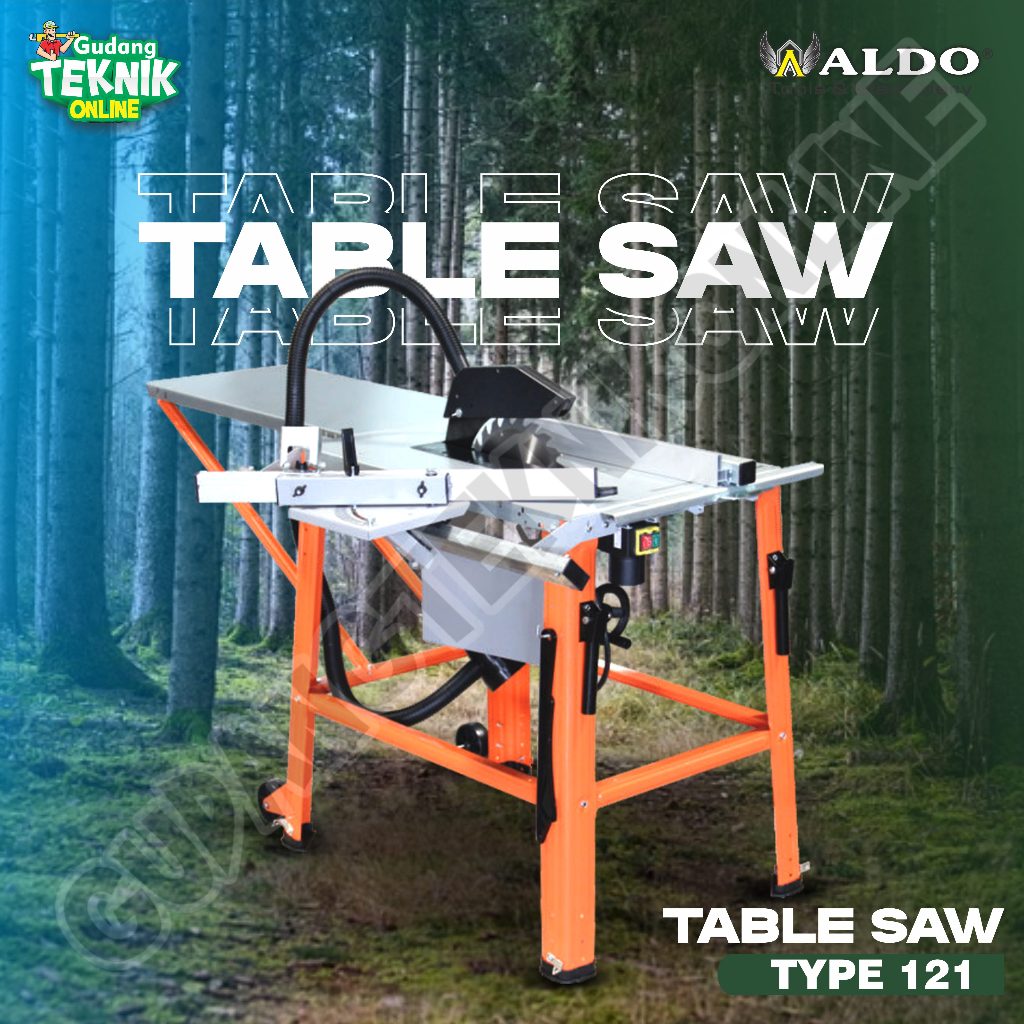 Mesin Table Saw 12" ALDO 121 / Table Saw Elektro Motor 12Inch ALDO 121 / Meja Potong Gergaji Kayu Ci